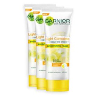 ของอร่อย GARNIER LIGHT COMPLETE MULTI-ACTION BRITENING การ์นิเย่ ไลท์ คอมพลีท มัลติ-แอคชั่น ไบรท์เทนนิ่ง โฟม 50ml ยกแพ็ค