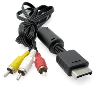 RCA วิดีโอ AV สายเสียงข้อมูลเกมสำหรับ PS2 เพลย์สเตชัน 2 และเพลย์สเตชัน 3 PS3