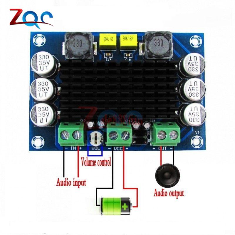 tpa 3116 tpa3116 da dc 12v - 26 v 100 w โมดูลขยายเสียงดิจิตอลพลังงานสูง