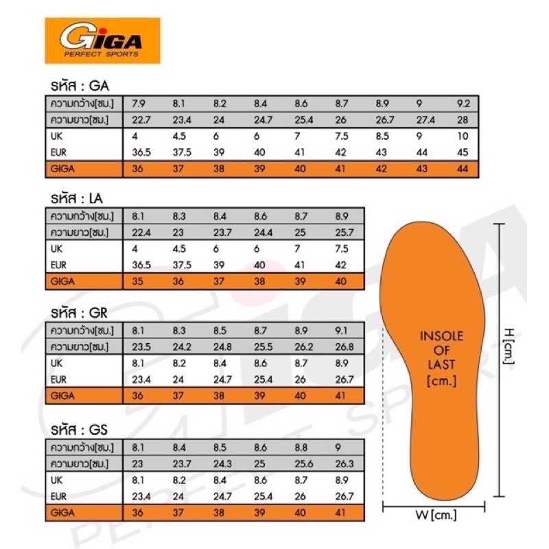 ของใหม่ขายร้อนGiGA รองเท้าสนีกเกอร์ รุ่น LUCY , LUCY2