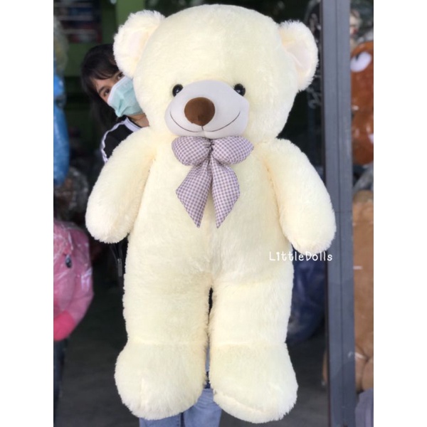 ตุ๊กตาหมีขนนุ่มฟูตัวใหญ่ขนาด 110 cm. ตรงปกขนสวยด้านในยัดใยสังเคราะห์นุ่ม ทุกแบบถ่ายจากสินค้าจริง!!