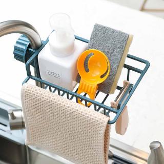 Kitchen Sink Faucet Sponge Soap Cloth Drain Rack Storage Organizer Holder Multifunctional Shelf Kitchen Bathroom Holder-Shelf