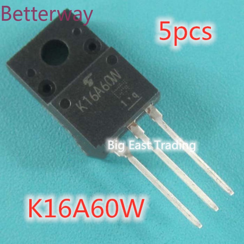 10 ชิ้น 5 ชิ้น K16A60W MOSFET,รับประกันคุณภาพใหม่ betterway