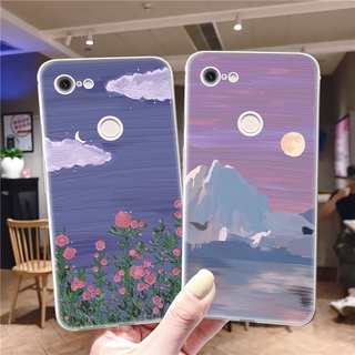 เคสโทรศัพท์มือถือซิลิโคน TPU แบบนิ่ม ลายภูมิทัศน์ สําหรับ Google Pixel 6 Pro 5 5A 4A 5G Google6