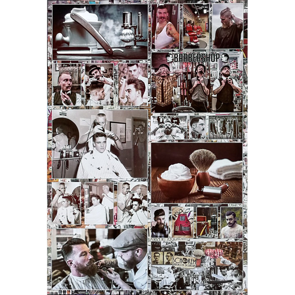 โปสเตอร์ ทรงผมชาย Men's Hairstyles Poster 24”x35” Inch Fashion Salon Hairdresser 9