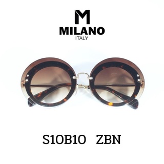 Milano Sunglass แว่นตากันแดด แว่นกรองแสง แว่นตาวินเทจ แว่นสายตา ใส่ได้ทั้งชายและหญิง รหัส S10B10 มีหลายสี พร้อมส่ง