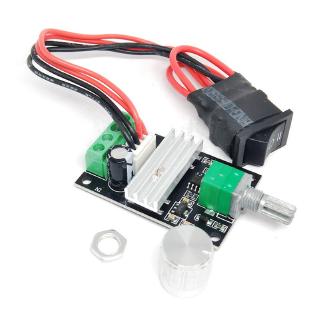 DC 6V 12V 24V 28V 3A 80W PWM Motor Speed Controller Regulator ปรับตัวแปรความเร็วย้อนกลับ Controller พร้อม Potentiometer Switch