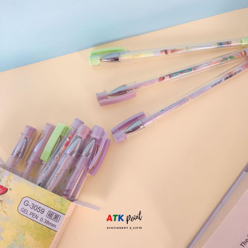 ATK-POINT | ZHI XIN LOVEIN G-3059 0.38 มม. ปากกาลูกลื่น/หมึกหลอดเจลสาวสวย