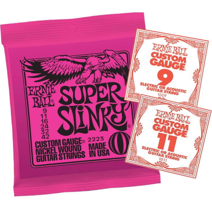 Ernie Ball 2223 Super Slinky 09-42 สายกีตาร์ไฟฟ้า Tali Gitar Ernie Ball