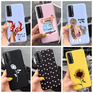 เคสโทรศัพท์มือถือลายดอกทานตะวันสําหรับ Huawei Y6P Y7P 2020 Y6 P Med - Lx9N Y7P Y7A Huaweiy7A