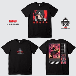 เสื้อยืดผ้าฝ้ายพิมพ์ลายแฟชั่น เสื้อยืด ลายการ์ตูนอนิเมะนารูโตะ ITACHI UCHIHA ANBU