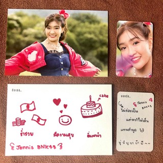 การ์ดลายเซ็น เจนนิส Jennis BNK48 การ์ดลายมือ [แบบพิมพ์] ของแท้ สินค้าลิขสิทธิ์ ลายเซ็น ลายมือ มีเก็บเงินปลายทาง