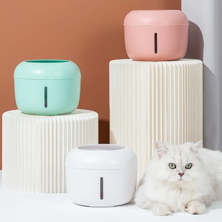 น้ำพุแมว เครื่องกรองน้ำสะอาด ให้น้ำอัตโนมัติ candy pastel 2.5L   Drinking Cat  Fountain Water พร้อมส่ง