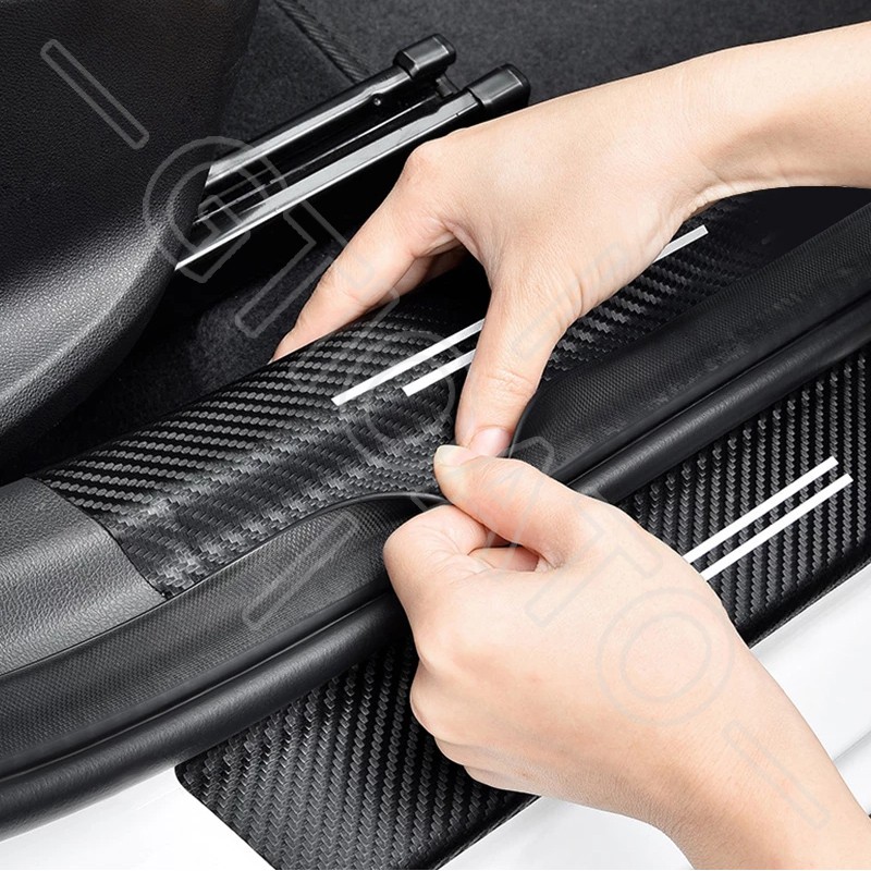 ตกแต่งบ้าน Gtioato สําหรับ TRD Sport คาร์บอนไฟเบอร์ ประตูรถกันรอยประตูรถ สติ๊กเกอร์ท้ายรถ กันรอยท้ายรถ สติ๊กเกอร์ติดรถ สําหรับ Toyota Vios Avanza Yaris Fortuner Corolla Cross ส่งด่วน สั่งเลย