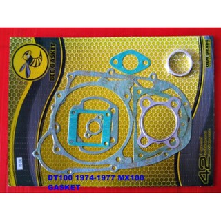 YAMAHA DT100 year 1974-1977 ENGINE GASKET COMPLETE SET // ปะเก็นเครื่อง ชุดใหญ่ สินค้าคุณภาพดี