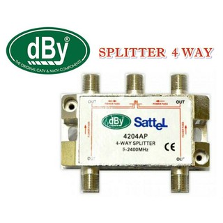 dBy Splitter   4way ตัวแยกสัญญาณ 4 ทาง