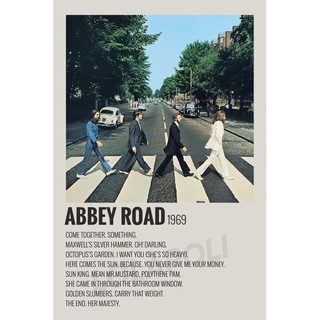 โปสเตอร์อัลบั้ม Abbey Road The Beatles