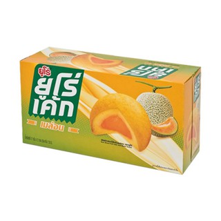 ยูโร่ เค้กรสเมล่อน ขนาด 17 กรัม แพ็ค x 12 ชิ้น Euro Melon Flavored Cake, 17 grams, pack x 12 pieces