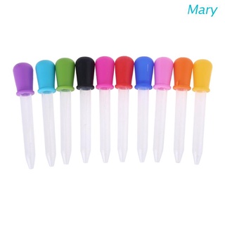 Mary 10 Pcs Baby Dropper Medicine Feeder Child Medicine Device Silicone Pipette Liquid Food Dropper Infant Utensils 5ml