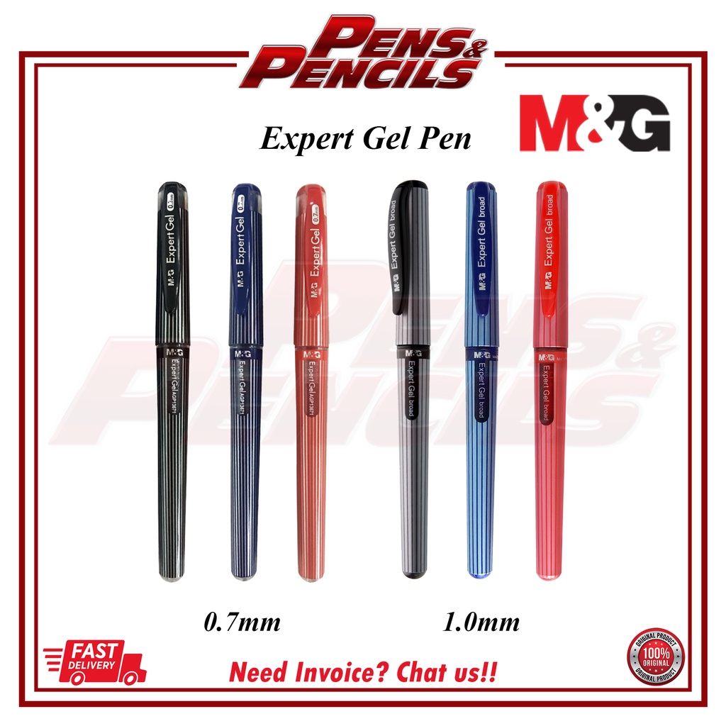 M&g Expert Gel Pen ปากกาลายเซ็น 0.7 มม. 1.0 มม. ปากกาหมึกเจล AGP13671 / AGP13672 (1 ชิ้น)