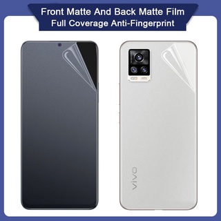 VIVO Y11 Y12 Y12i Y15 Y17 Y3s Y19 Y71 Y91 Y93 Y95 Y91C Y1s Y30 Y30i Y50 Y12a Y20 Y20s G Y20i Y12s Y21 2020 Y31 Y33s Y51 Y52 Y51a V21e V20 Se S1 Pro V19 Neo V9 V11 V11i  ด้านหน้า ด้านหลัง เคลือบด้าน ไฮโดรเจล TPU ฟิล์ม ป้องกันเต็มจอ
