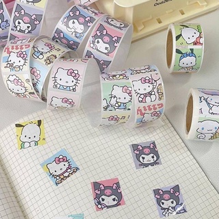 สติกเกอร์ฉลากซีล ลายการ์ตูน Sanrio Pachacco Kuromi Cinnamoroll สําหรับตกแต่งซองจดหมาย เบเกอรี่ DIY 5 200 ชิ้น ต่อแพ็ค