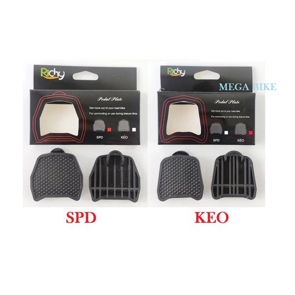 RICHY SPD หรือ LOOK KEO COVER PEDAL PLATE CLIPLESS ADAPTER COVER PEDAL จักรยาน SPD CLEAT SHIMANO ROA