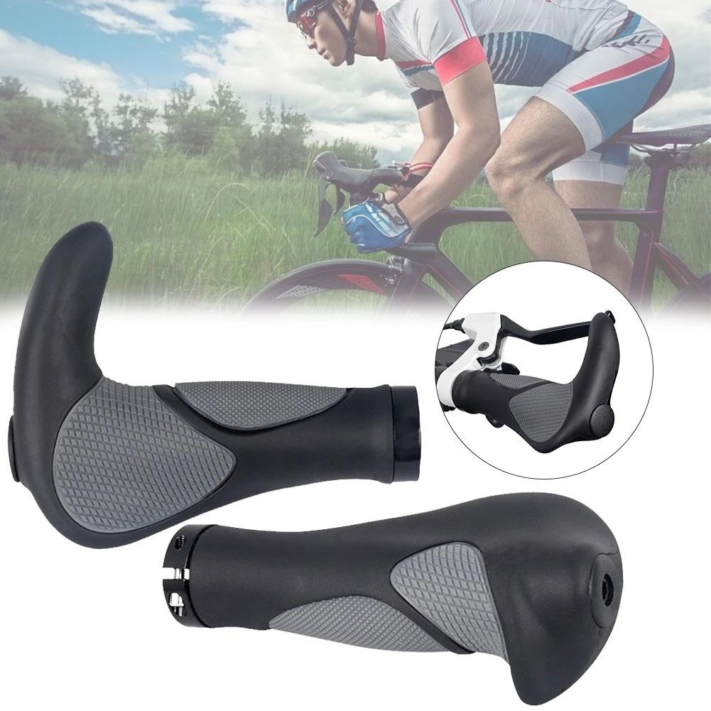 2Pcs ErgonomicตัวยึดจักรยานHandlebar TPRเคสยางSheathบาร์กรณี