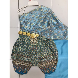 🔥🔥 Sale โคตรถูก 🔥🔥 ชุดไทยเด็กผู้หญิง รุ่นสไบลายลูกไม้(สไบ+โจง) รุ่นนี้มาใหม่จ้าาา