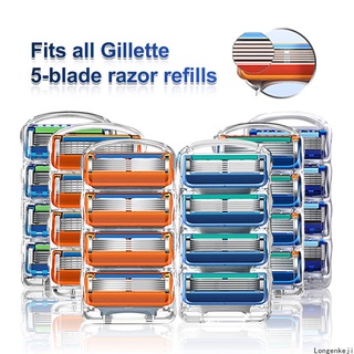 ใบมีดโกนหนวด Gillette Fusion 5 หัวใบมีดโกนหนวดคุณภาพสูงสําหรับผู้ชาย