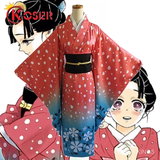 อนิเมะครับ Demon Slayer Kimetsu no Yaiba Cosplay Costumes Kamado tanjirou nezuko น้องสาว ชุดคอสเพลย์ การ์ตูน Snow Japane