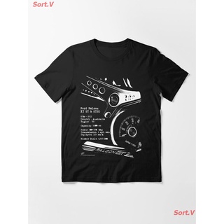 Sort.V CAR Ford Falcon XY GT &amp; GTHO (specifications) &amp;#169; Essential T-Shirt เสื้อยืดพิมพ์ลาย เสื้อยืดโลโก้รถ