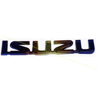 โลโก้ ISUZU ตัวนูน ติดท้าย สีไทเทเนียม สำหรับ All New Isuzu D-MAX 2012-2018