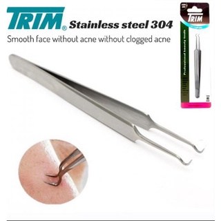 ที่กดดึงสิวสแตนเลส Trim acne tweezers Stainless