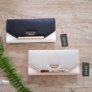 แท้💯% Guess leather wallet กระเป๋าสตางค์ใบยาว