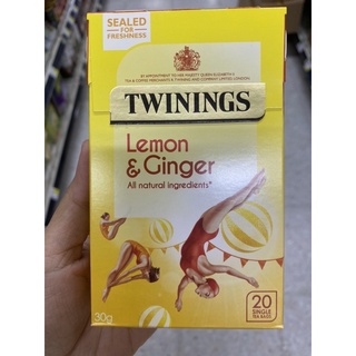 ชา ปรุงสำเร็จรูป กลิ่นเลม่อน และ ขิง ตรา ทไวนิงส์ 30 G. Lemon &amp; Ginger Tea ( Twining Brand )