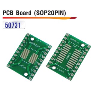 PCB Board SOP20 convertor 20 ขา หน้าหลัง