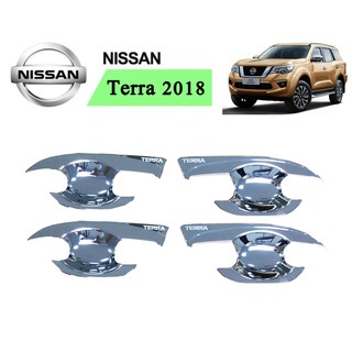 เบ้าประตู NissanTerra 2018-2020 (โลโก้) ชุบโครเมี่ยม