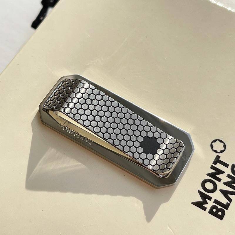 Mont Small Prince Refined Steel Gold Money Clip แกะสลักรูปแบบเครื่องบินสําหรับแฟน