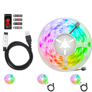 แถบไฟ LED 5V USB บลูทูธ WIFI APP SMD 5050 RGB 5 เมตร 10 เมตร 15 เมตร ยืดหยุ่น ริบบิ้นไดโอด DC ไฟแบ็คไลท์