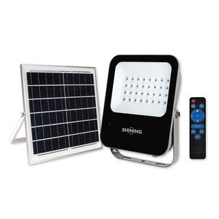 SHININGสปอร์ตไลท์ Led Solar Floodlight Led Solar Floodlight 100W (Blue Chip) โคมไฟปลาหมึก  หลอดไฟโตชิบา Toshiba Lighting