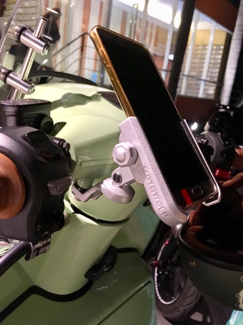 ที่จับโทรศัพท์อลูมิเนียมMOTOWOLF ของแท้ สำหรับ Royal Alloy/ Phone Holder bracket on the mirror for Royal Alloy - รูปที่ 5