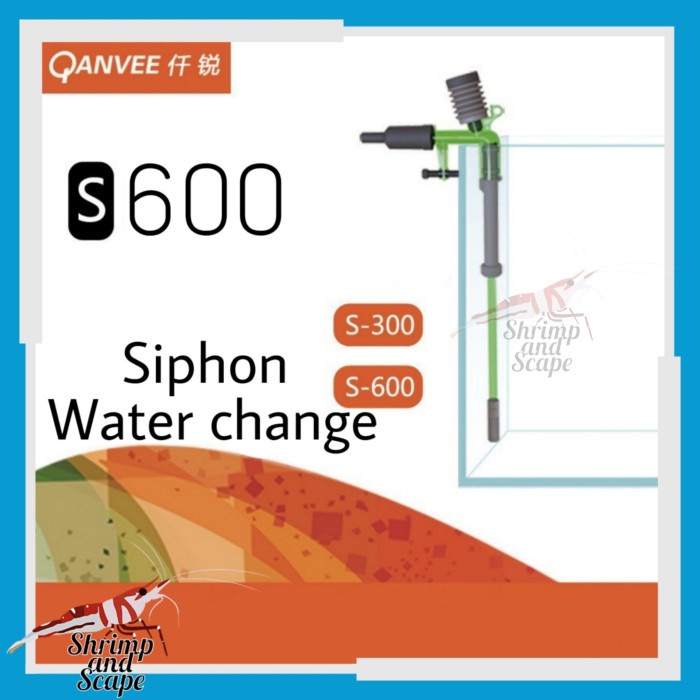Qanevee S-600 Siphon / Aquarium Water Change Changer WC Water Siphon