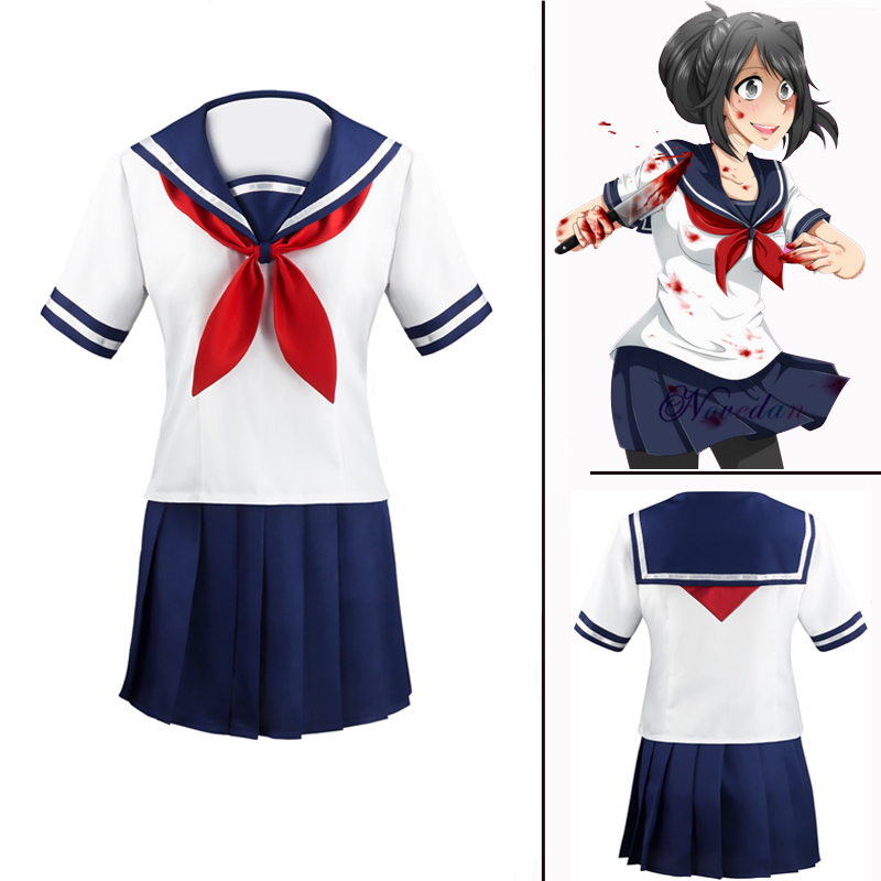 Game Yandere Simulator Cosplay Costume Ayano Aishi Uniform Yandere Chan JK School Uniform Women Outf