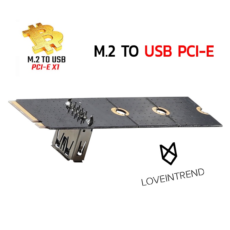 NGFF SSD M.2 to PCI-E USB3.0 Adapter Card Pcie Riser Card ใหม่ล่าสุด