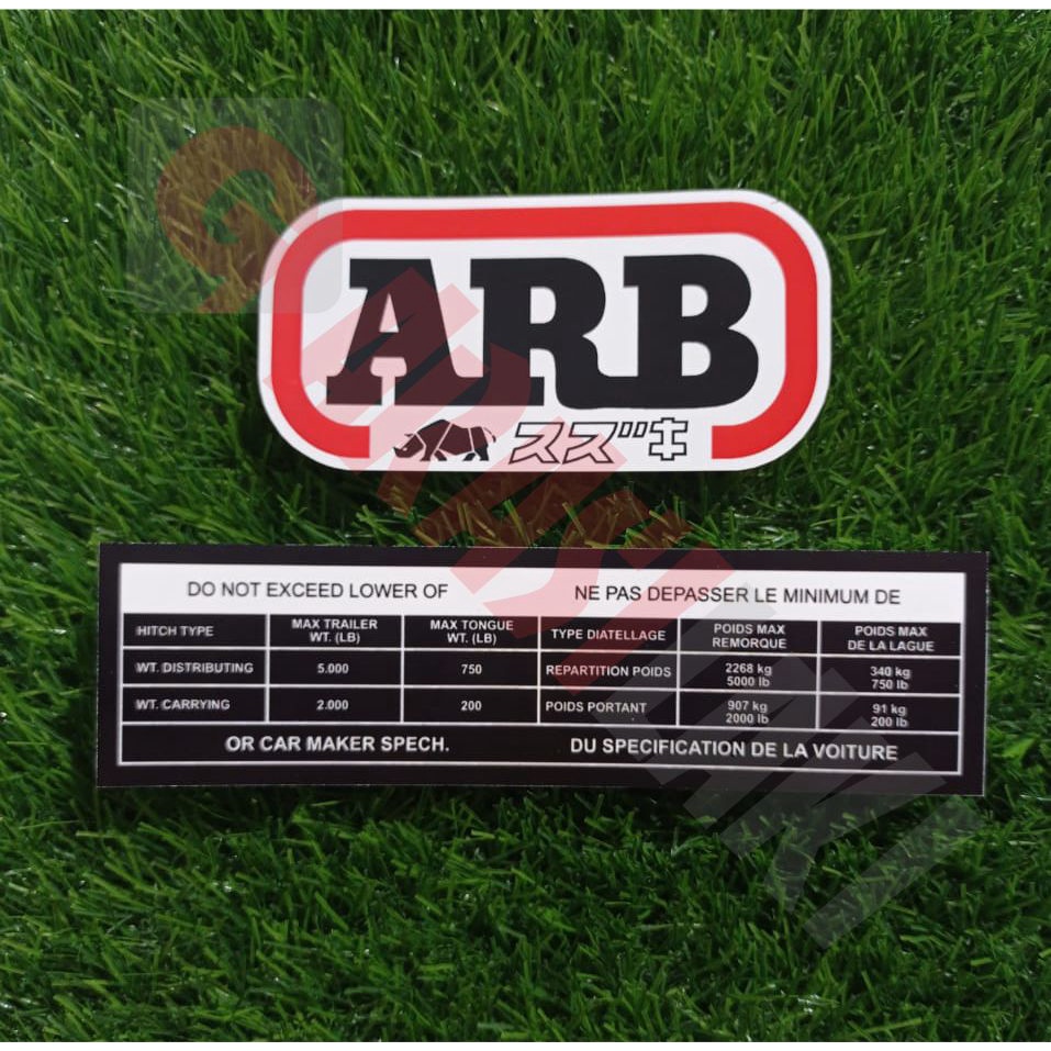 สติ๊กเกอร์ ARB JIMNY 1 ชุด