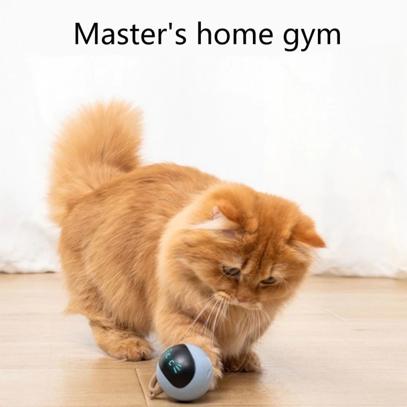 FOFOS ลูกบอลแมว ของเล่นแมว วิ่งเองอัตโนมัติ มีไฟ LED Cat Ball Toy Automatic Chasing ลูกบอลล้มลุก ลูกบอลล้มลุก