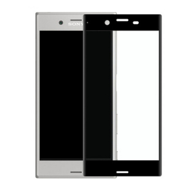 กระจกนิรภัยคลุมทั้งหมดสําหรับ Sony Xperia XZ1 XZ1 Compact G8341 G8342 G8343 Dual Screen Protector ฟิล์ม