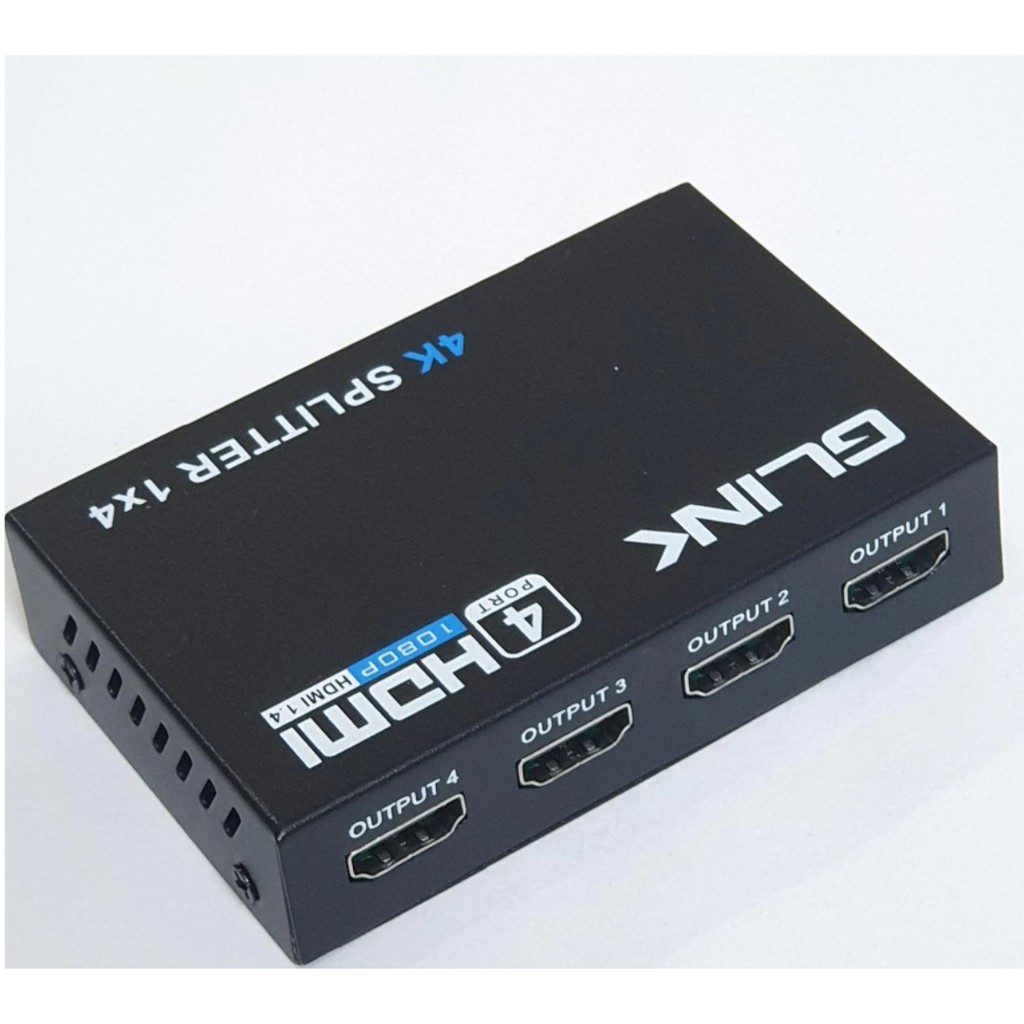 ลดราคา HDMI กล่องแยกจอ 4จอ HDMI Splitter 1x4 Support 3D High Resolution1080P (สีดำ) #1753 #ค้นหาเพิ่มเติม HDMI to HDMI คีบอร์ดเกมมิ่ง Headsete Voice Recorder