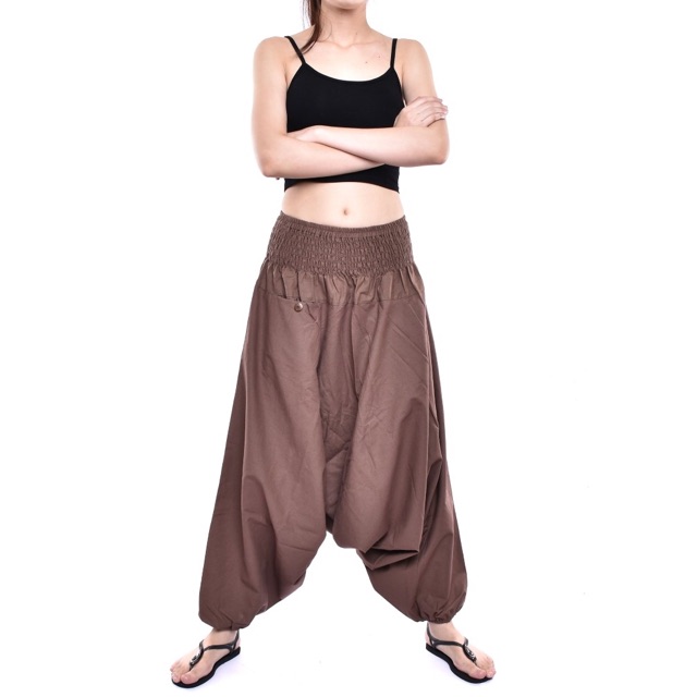 กางเกงม้งเด็กดอย Harem Pants Long (Unisex) กางเกงม้งขายาว กางเกงผ้าฝ้าย #3